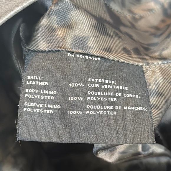 Marc New York soft gray  Leather Jacket with Fitted Moto Design - Picture 13 of 14